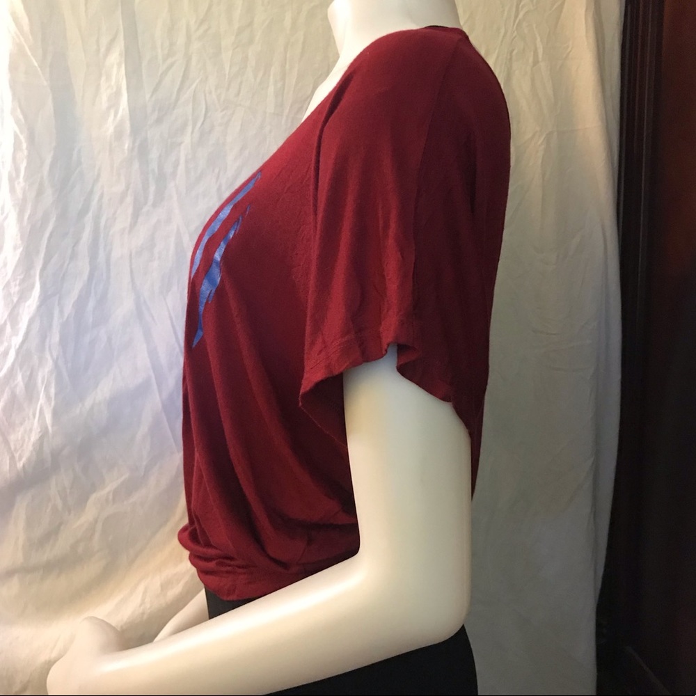 🆕 Finesse Red Short-Sleeve Top-Small - Picture 3 of 8
